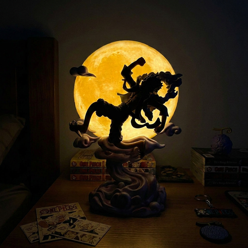 Lámpara Figura Luffy Gear 5 - One Piece Nika Sun God